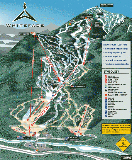 Whiteface Ski Trail Map Northampton Community College Ski Club